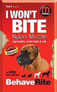 Muilkorf Mikki Nylon Hond maat 8 boxer