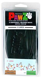 Pawz dog shoe, XL, 12.7 cm, black, 12/pk