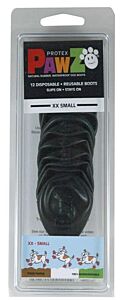 Pawz dog shoe, XXS, 3.8 cm, black, 12/pk
