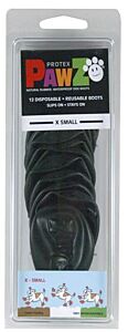 Pawz dog shoe, XS, 5.1 cm, black, 12/pk