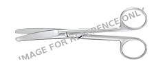 Schaar chirurgisch cooper 14,5 cm gebogen stomp/stomp
