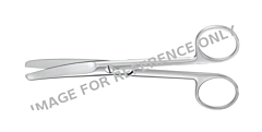 Schaar chirurgisch cooper 15 cm gebogen stomp/stomp