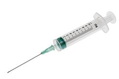 Spuit/naald groen BD 10 ml 21G 0,8 x 40mm per 100 st