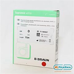 Supramid braun ep 3,5 usp 0 wit 75 meter