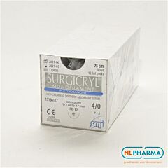 Surgicryl monofilament ep-1,5 usp 4-0 hr17 75 cm 12 stuks