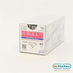 Surgicryl pga ep-1,5 usp 4-0 ds19 75 cm 12 stuks
