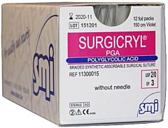 Surgicryl pga ep-3 usp 2-0 150 cm 12 stuks