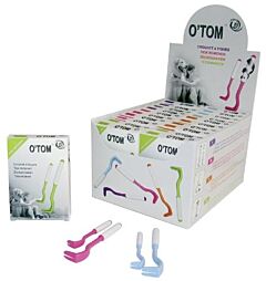 Tekenhaakje O'tom setje van 2 stuks siliconen grip