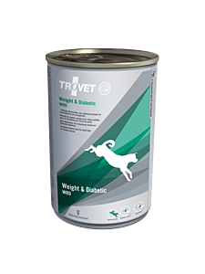 TROVET blik Weight & Diabetic hond 6x400 gram WRD
