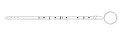 Catheter Ventriculaire incl stylet 18 cm