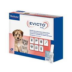 Evicto spot-on hond/kat < 2,5 kg 4 pipet LVT ONBEKEND