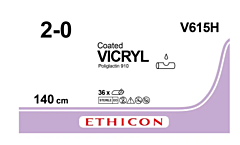 Vicryl v615h usp 2-0 1 x 140 cm 36 stuks