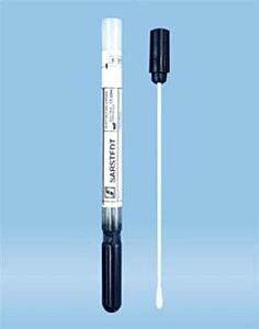 Watten swab amiesmedium en charcoal 145mm steriel 50 st.