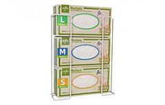 Onderzoekshandschoenen wandhouder tbv 3 doosjes