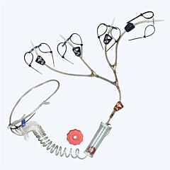 Millpledge Aniset L/A 4-spike IV infuusset 1 stuk