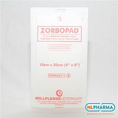 Millpledge Zorbopad 10cm x 20cm per 100 stuks