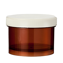 Tablettenflacons 75 ml bruin 35 stuks