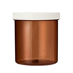 Tablettenflacons 250 ml bruin 24 stuks