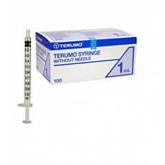 Terumo spuiten 3-delig 1ml Terumo 100 stuks