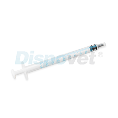 Dispovet spuiten 3-delig 1ml 100 stuks