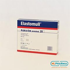 Elastomull elast gaas 4mx4cm 20st