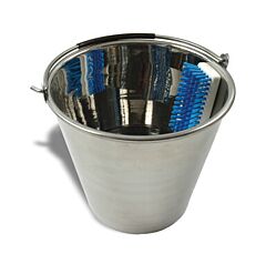 Premium RVS emmer met borstel