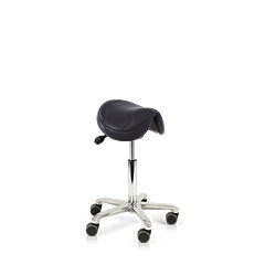 Stamskin zadelkruk Amazone B34cm verstelbare zithoek - zwart