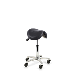 Stamskin zadelkruk Jumper B44cm verstelbare zithoek - zwart