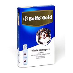 Bolfo Gold hond 400 4 x 4,0 ml pipet