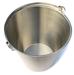 Premium RVS emmer zonder borstel