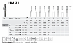 Boortjes HM31 RA014 4,5cm 5 stuks