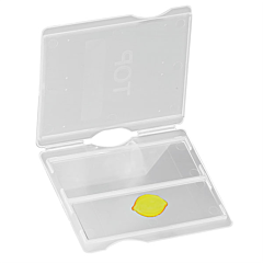 Verzendbox/houder objectglaasjes voor 2 slides, 10 stuks