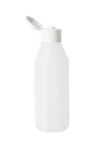 Plastic fles met flip-deksel 250 ml
