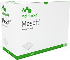 Kompres nonwoven 4 LGS  Mesoft 7,5x7,5cm niet steriel 300st.