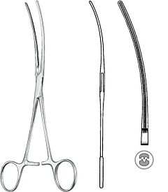 Darmklem Bainbridge gebogen 18 cm