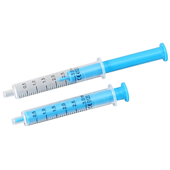 Spuiten 2-delig 3ml blauw 50 stuks