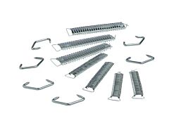 Agrave/Nietjes huidhecht clips, 18 mm, 100/pk