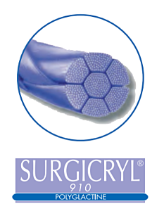 Surgicryl 910 USP 1 90 cm violet HR 48 mm 1/2 Circle EP 4