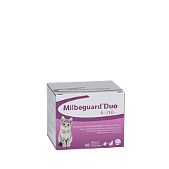 Milbeguard duo kitten 4mg / 10mg 12x4 (48) tabletten