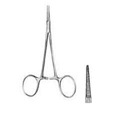 NL Pharma arterieklem mikro-mosquito recht, geribd 12,5 cm