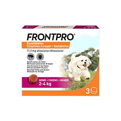 Frontpro 11 mg Hond S (2- 4kg) 3 kauwtabletten
