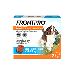 Frontpro 68 mg Hond L (10–25kg) 3 kauwtabletten