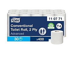Tork Toiletpapier 2-laags Wit 400 Vel T4 Advanced 30 rollen