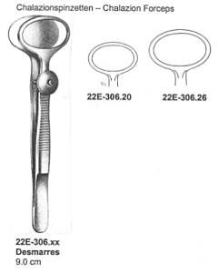 Pincet Oog Desmarres Chalazion medium 26mm - 9cm
