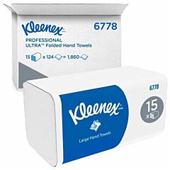 Kleenex handdoek I-vouw 2-laags wit 415x215cm 30x96st