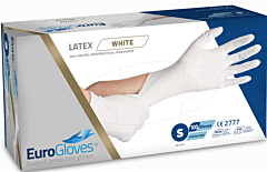 Onderzoekshandschoenen Eurogloves latex Poedervrij S 100st
