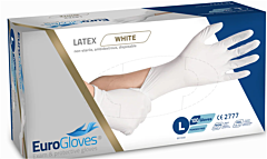 Onderzoekshandschoenen latex poedervrij L 100st