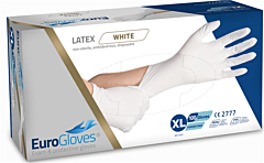 Onderzoekshandschoenen Eurogloves latex poedervrij XL 100st