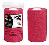 Vetrap bandage 4,5 meter x 10 cm rood 18 rollen