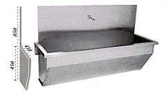 Handwasbak met tuit (Merk Vetinox)